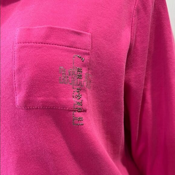 Rabe Women's Pink Polo Top - Picture 2 of 8